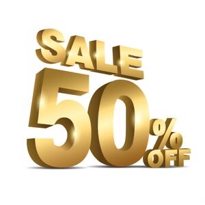 50% off EVERYTHING (min. $20 purchase)
